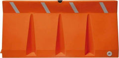 Diversified Plastics - Traffic Barricades Type: Traffic Barrier Barricade Height (Inch): 33-3/4 - Eagle Tool & Supply