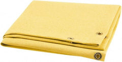 Steiner - 4' High x 3' Wide x 0.05" Thick Acrylic Coated Fiberglass Welding Blanket - Gold, Grommet - Eagle Tool & Supply