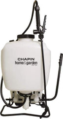 Chapin - 4 Gal Chemical Safe Garden Backpack Sprayer - Use with Cleaners/Degreasers, Polyethylene Tank, Wide Mouth, Reinforced Hose - Eagle Tool & Supply