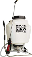 Chapin - 4 Gal Chemical Safe Garden Backpack Sprayer - Use with Cleaners/Degreasers, Polyethylene Tank, Wide Mouth, Reinforced Hose - Eagle Tool & Supply