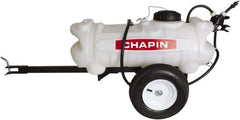 Chapin - 15 Gal Tow Behind Sprayer - Polyethylene Tank, 15' Reinforced Hose with Brass Wand - Eagle Tool & Supply