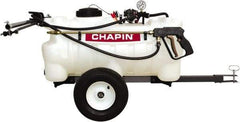 Chapin - 25 Gal Tow Behind Sprayer - Polyethylene Tank, 15' Reinforced Hose with Brass Wand - Eagle Tool & Supply