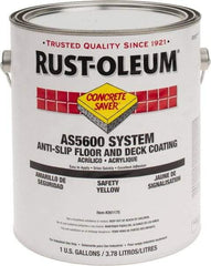 Rust-Oleum - 1 Gal Safety Yellow Gloss Finish Antislip Coating - 60 to 70 Sq Ft per Gal, Interior/Exterior - Eagle Tool & Supply