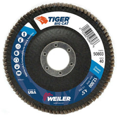 4-1/2″ Big Cat Abrasive Flap Disc, Flat, Phenolic Backing, 40Z, 7/8″ Arbor Hole - Eagle Tool & Supply