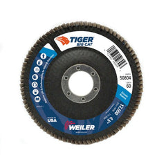4-1/2″ Big Cat Abrasive Flap Disc, Flat, Phenolic Backing, 60Z, 7/8″ Arbor Hole - Eagle Tool & Supply