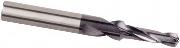 Kennametal - 8mm Body, 5mm Step Diam, 0.315" Diam Straight Shank, Solid Carbide Subland Step Drill Bit - Eagle Tool & Supply