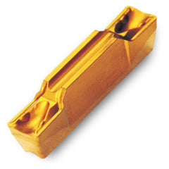 Grooving Insert: TDXUXU-Universal TT9080, Solid Carbide TiAlN & TiN Finish, Neutral, 0.315″ Cutting Width, Series TDXU-E