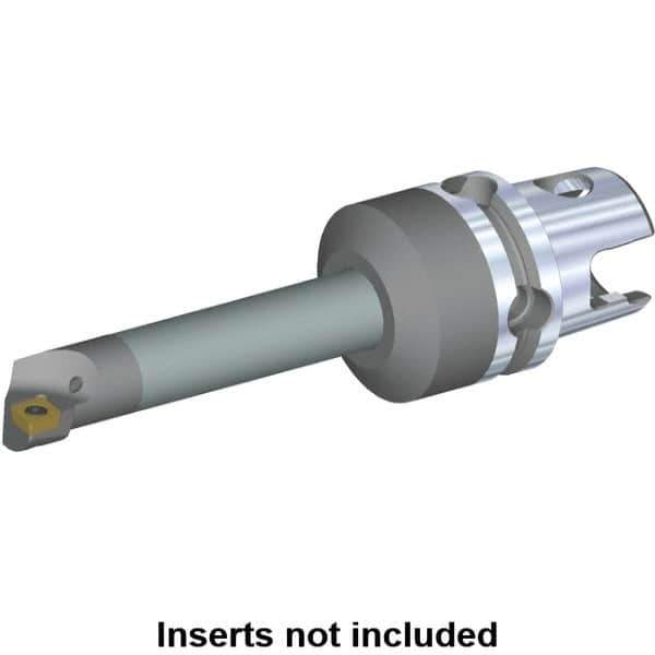 Kennametal - Left Hand Cut, 25mm Min Bore Diam, Size KM50 Carbide Modular Boring Cutting Unit Head - 3-15/16" Max Bore Depth, Through Coolant, Compatible with CP.. - Eagle Tool & Supply