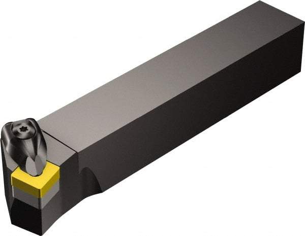 Sandvik Coromant - DSKN, Right Hand Cut, 15° Lead Angle, 1" Shank Height x 1" Shank Width, Negative Rake Indexable Turning Toolholder - 6" OAL, SNMG 12 04 08 Insert Compatibility, Series T-Max P - Eagle Tool & Supply