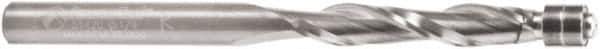 Amana Tool - 1/4" Cut Diam, 1-1/4" Length of Cut, 2 Flute Flush Trim Edge Profile Router Bit - Solid Carbide, 1/4" Shank Diam, 1-1/4" Shank Length, 3-5/16" OAL, Uncoated - Eagle Tool & Supply