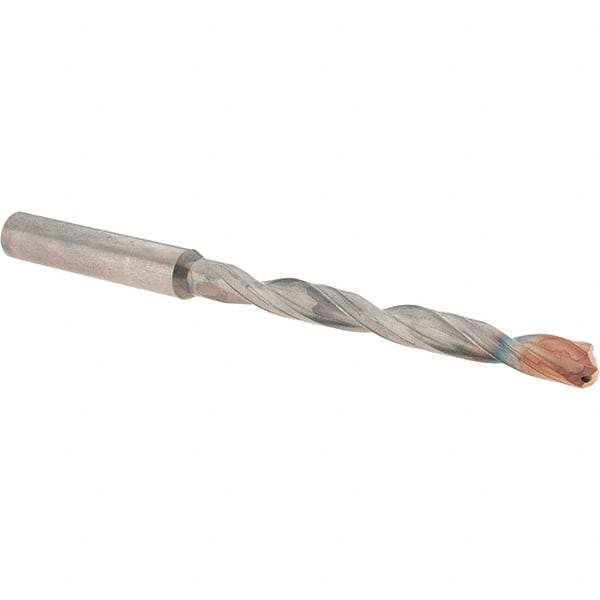 Walter-Titex - 6.2mm 140° Solid Carbide Jobber Drill - Double Coating Finish, Right Hand Cut, Spiral Flute, Straight Shank, 106mm OAL, X-treme D Point - Eagle Tool & Supply