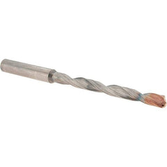 Walter-Titex - 6.2mm 140° Solid Carbide Jobber Drill - Double Coating Finish, Right Hand Cut, Spiral Flute, Straight Shank, 106mm OAL, X-treme D Point - Eagle Tool & Supply