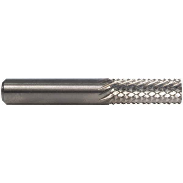 M.A. Ford - 0.8mm Diam, Plain End, Solid Carbide Diamond Pattern Router Bit - 1-1/2" OAL - Eagle Tool & Supply