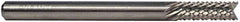 M.A. Ford - 1.2mm Diam, Fishtail Point End, Solid Carbide Diamond Pattern Router Bit - 1-1/2" OAL - Eagle Tool & Supply