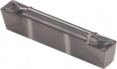 Kennametal - 125G GMN Grade KCU10, 3.18mm Cutting Width Carbide Grooving Insert - 3.4mm Max Depth of Cut, Neutral, 0.41mm Corner Radius, AlTiN Finish - Eagle Tool & Supply