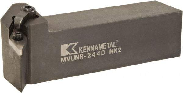Kennametal - MVUN, Right Hand Cut, -3° Lead Angle, 1-1/2" Shank Height x 1-1/2" Shank Width, Negative Rake Indexable Turning Toolholder - 6" OAL, VN..43. Insert Compatibility, Series Kenloc - Eagle Tool & Supply