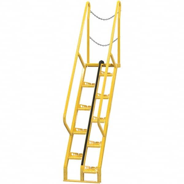 Vestil - 114-1/4" High 350 Lb Capacity 10 Step Alternating Tread Stair - Eagle Tool & Supply