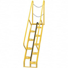 Vestil - 114-1/4" High 350 Lb Capacity 10 Step Alternating Tread Stair - Eagle Tool & Supply