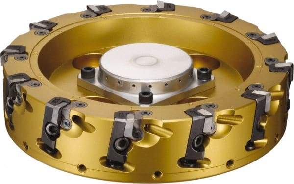 Sumitomo - 6 Inserts, 82mm Cut Diam, 25.4mm Arbor Diam, Indexable Square-Shoulder Face Mill - 50mm High, NF-SNEW 1204 Insert Compatibility, Series Sumidia - Eagle Tool & Supply