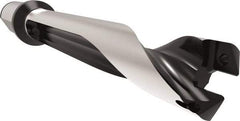 Allied Machine and Engineering - Series 26, 26 to 28.99mm Diam, 32mm Diam Straight Shank with Flange, Straight Flute Spade Drill - 145mm Max Depth, 186.1mm Body Length, 246.1mm OAL, Standard Length, Through Coolant - Eagle Tool & Supply