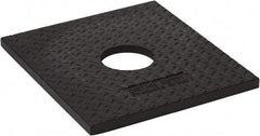 PRO-SAFE - 14" Wide x 3" High Rubber Delineator Base - 10 Lb, Black - Eagle Tool & Supply