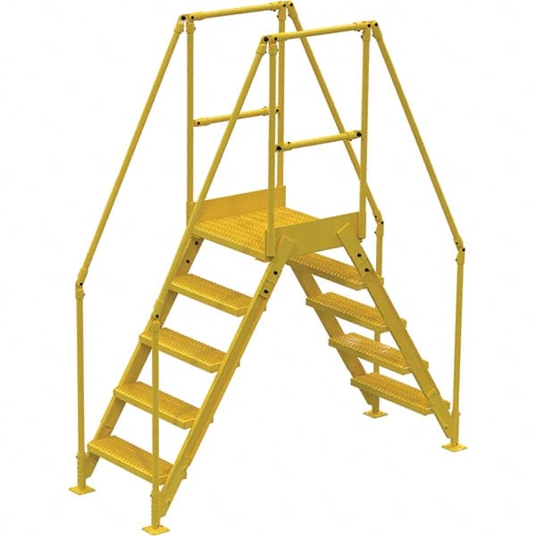 Vestil - 92-7/8" High 500 Lb Capacity 5 Step Crossover Bridge - Eagle Tool & Supply