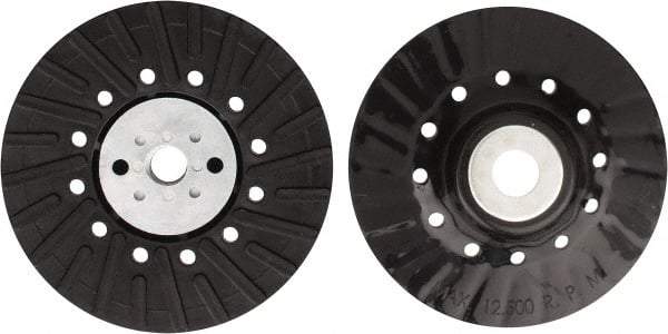 Tru-Maxx - 5" Diam Locking Nut Disc Backing Pad - Hard Density, 12,500 RPM - Eagle Tool & Supply