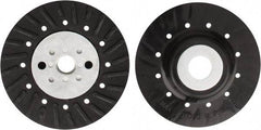Tru-Maxx - 4" Diam Locking Nut Disc Backing Pad - Hard Density, 15,300 RPM - Eagle Tool & Supply
