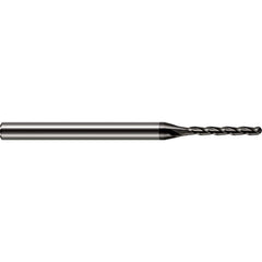 Harvey Tool - Ball End Mills; Mill Diameter (Inch): 1/64 ; Mill Diameter (Decimal Inch): 0.0150 ; Number of Flutes: 3 ; Length of Cut (Inch): 1/8 ; Length of Cut (Decimal Inch): 0.1250 ; Material: Solid Carbide - Exact Industrial Supply