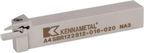 Kennametal - A4SB, External, Right Hand, 14mm Max Depth of Cut, 3mm Min Groove Width, Indexable Grooving Tool Holder - A4G0300M3SP04B Insert Compatibility, 20mm Shank Height, 20mm Shank Width, 125.3mm OAL - Eagle Tool & Supply
