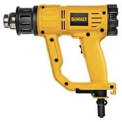 DeWALT - 120 to 1,100°F Heat Setting, 16 CFM Air Flow, Heat Gun - 120 Volts, 13 Amps, 1,550 Watts, 10' Cord Length - Eagle Tool & Supply