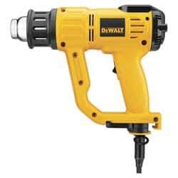 DeWALT - 115 to 1,100°F Heat Setting, 17.7 CFM Air Flow, Heat Gun - 120 Volts, 13 Amps, 1,550 Watts, 10' Cord Length - Eagle Tool & Supply