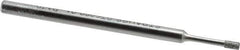 Strauss - 1/8" Head Thickness CBN Grinding Pin - 1/8" Shank Diam x 2" Shank Length, (170 Mesh Grit) - Eagle Tool & Supply