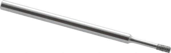 Strauss - 0.157" Head Thickness CBN Grinding Pin - 1/8" Shank Diam x 2" Shank Length, Fine Grade, 120 Grit - Eagle Tool & Supply