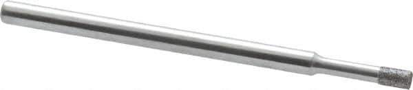 Strauss - 0.157" Head Thickness CBN Grinding Pin - 1/8" Shank Diam x 2" Shank Length, (170 Mesh Grit) - Eagle Tool & Supply
