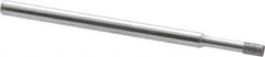 Strauss - 0.157" Head Thickness CBN Grinding Pin - 1/8" Shank Diam x 2" Shank Length, (170 Mesh Grit) - Eagle Tool & Supply