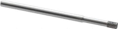Strauss - 1/8" Head Diam x 0.157" Head Thickness CBN Grinding Pin - 1/8" Shank Diam x 2" Shank Length, Fine Grade, 120 Grit - Eagle Tool & Supply
