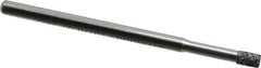 Strauss - 1/8" Head Diam x 0.157" Head Thickness CBN Grinding Pin - 1/8" Shank Diam x 2" Shank Length, Medium Grade, 80 Grit - Eagle Tool & Supply
