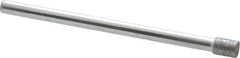 Strauss - 0.157" Head Diam x 0.197" Head Thickness CBN Grinding Pin - 1/8" Shank Diam x 2" Shank Length, (170 Mesh Grit) - Eagle Tool & Supply