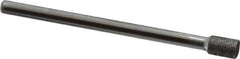 Strauss - 0.177" Head Diam x 1/4" Head Thickness CBN Grinding Pin - 1/8" Shank Diam x 2" Shank Length, (170 Mesh Grit) - Eagle Tool & Supply