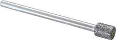 Strauss - 1/4" Head Diam x 0.276" Head Thickness CBN Grinding Pin - 1/8" Shank Diam x 2" Shank Length, Medium Grade, 80 Grit - Eagle Tool & Supply