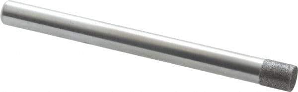 Strauss - 1/4" Head Diam x 0.276" Head Thickness CBN Grinding Pin - 1/4" Shank Diam x 3" Shank Length, (170 Mesh Grit) - Eagle Tool & Supply