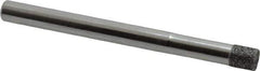 Strauss - 1/4" Head Diam x 0.276" Head Thickness CBN Grinding Pin - 1/4" Shank Diam x 3" Shank Length, Medium Grade, 80 Grit - Eagle Tool & Supply