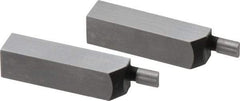 SPI - 1.58 Inch Overall Length, 0.315 Inch Jaw Thickness, 0.1 Inch Radius, Gage Block Cylindrical Jaws - Radius 0.00003 Inch, Pair 0.00004 Inch Accuracy, Sold As Pair, For Use with Rectangular Gage Blocks, 2 Pieces - Eagle Tool & Supply