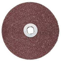 3M - 5" Diam 36+ Grit Fiber Disc - Very Coarse Grade, Ceramic, 12,000 Max RPM, Series 982C - Eagle Tool & Supply