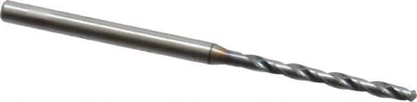OSG - #46 130° Powdered Metal Jobber Drill - V Finish, Right Hand Cut, Spiral Flute, Straight Shank, 56mm OAL, Standard Point - Eagle Tool & Supply