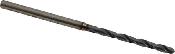OSG - #40 130° Powdered Metal Jobber Drill - V Finish, Right Hand Cut, Spiral Flute, Straight Shank, 62mm OAL, Standard Point - Eagle Tool & Supply