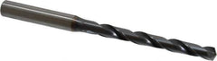 OSG - Letter D 130° Powdered Metal Jobber Drill - V Finish, Right Hand Cut, Spiral Flute, Straight Shank, 107mm OAL, Standard Point - Eagle Tool & Supply
