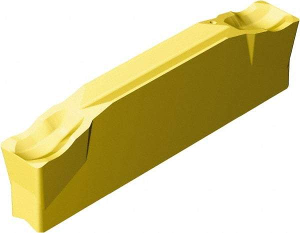 Sandvik Coromant - N123J1-...J CR 2135 Grade, 0.1969" Cutting Width, Carbide Cutoff Insert - 0° Neutral Lead Angle, 0.0156" Cnr Rad, TiCN/Al2O3/TiN Coated - Eagle Tool & Supply