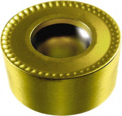 Sandvik Coromant - RCMT0602M0 RCMT Grade S05F Carbide Turning Insert - TiCN/Al2O3/TiN Finish, Round, 1/4" Inscr Circle, 3/32" Thick - Eagle Tool & Supply